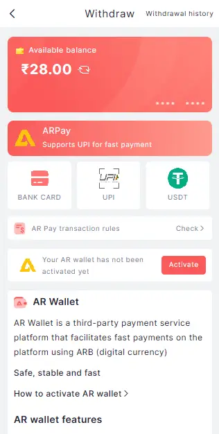 how to withdraw money from 91 Club